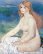 Pierre-Auguste Renoir La baigneuse blonde oil painting artist